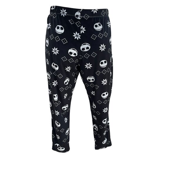 Disney Jack Skellington Sleep Pants 2X Cozy Gothcore Christmas Loungewear - Picture 7 of 9